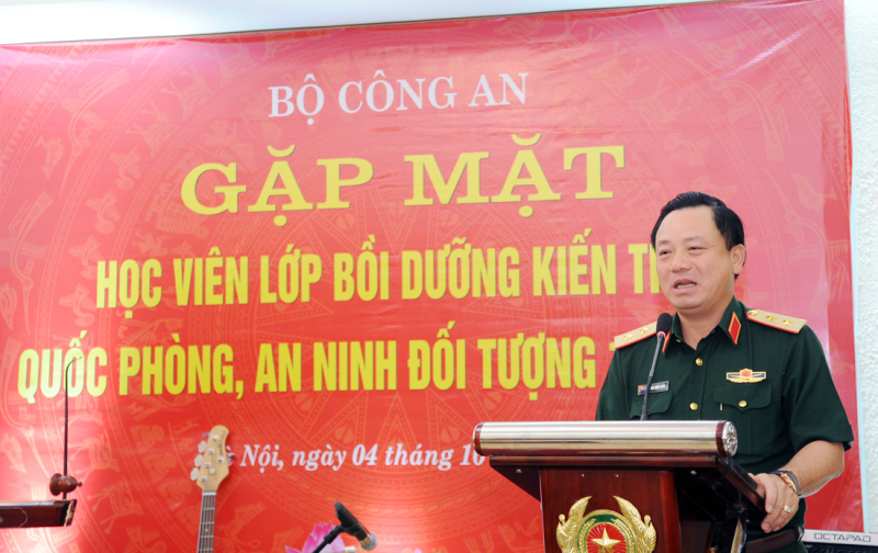 Bộ Công an gặp mặt Lớp bồi dưỡng kiến thức quốc phòng, an ninh đối tượng 1, Khóa 92 -0