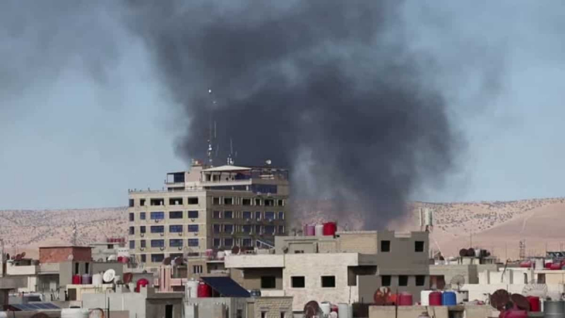UAV mang bom ồ ạt tập kích học viện Syria, hơn 100 người chết -0