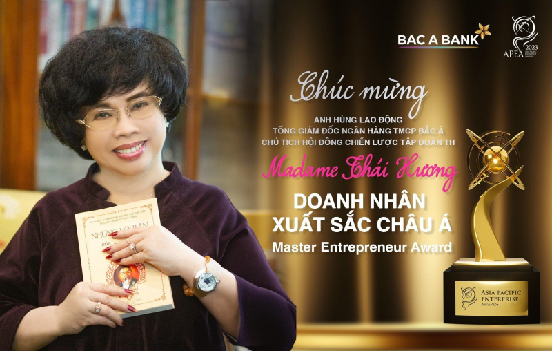 BAC A BANK giành giải “Doanh nghiệp xuất sắc châu Á 2023” -0