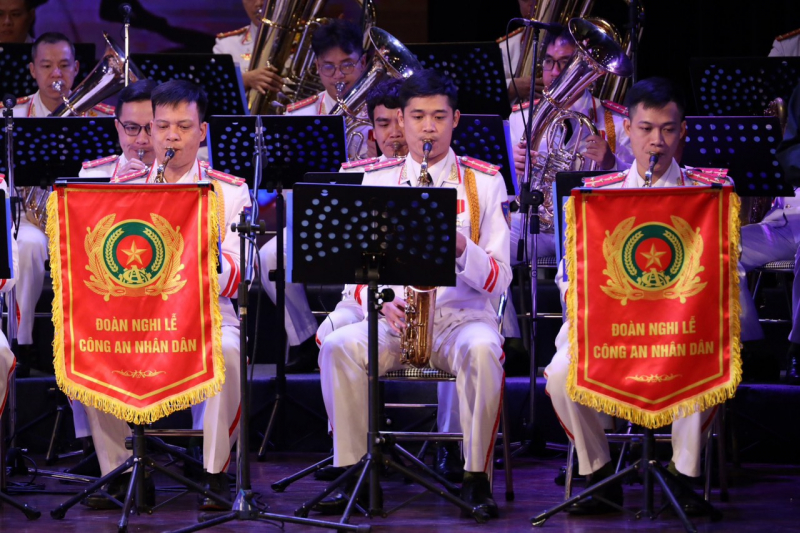 Những khoảnh khắc đẹp của  Đoàn Nghi lễ CAND tại Hội diễn nghệ thuật Quốc phong toàn dân -0