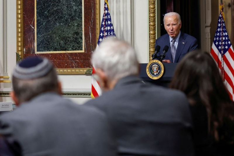 Tổng thống Mỹ rắn giọng với Iran về xung đột Hamas - Israel -0