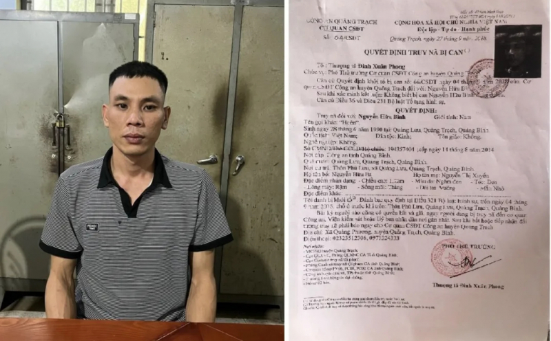 Bắt đối tượng sau 5 năm trốn truy nã khỏi địa phương -0