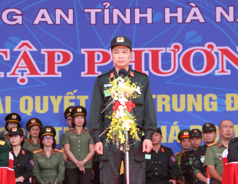 Công an tỉnh Hà Nam diễn tập thực binh -0