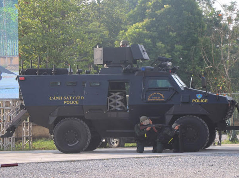 Công an tỉnh Tuyên Quang tổ chức diễn tập thực binh Phương án A2 -7