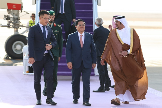 Thủ tướng Phạm Minh Chính tới Thủ đô Riyadh, bắt đầu chuyến công tác tại Saudi Arabia -0