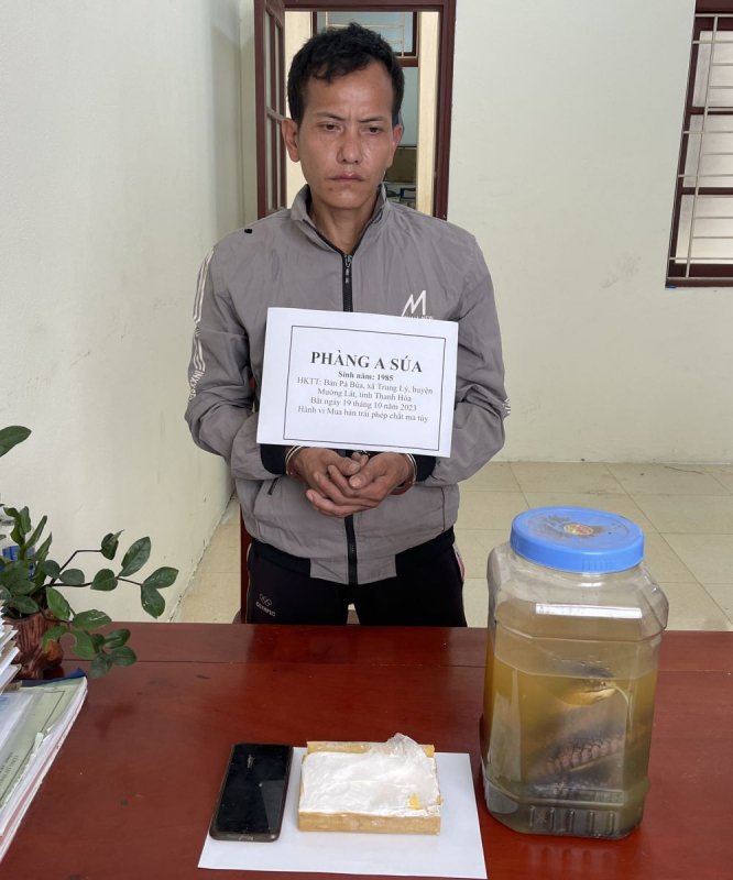 Đột kích chòi canh, bắt quả tang đối tượng tàng trữ 1 bánh heroin -0