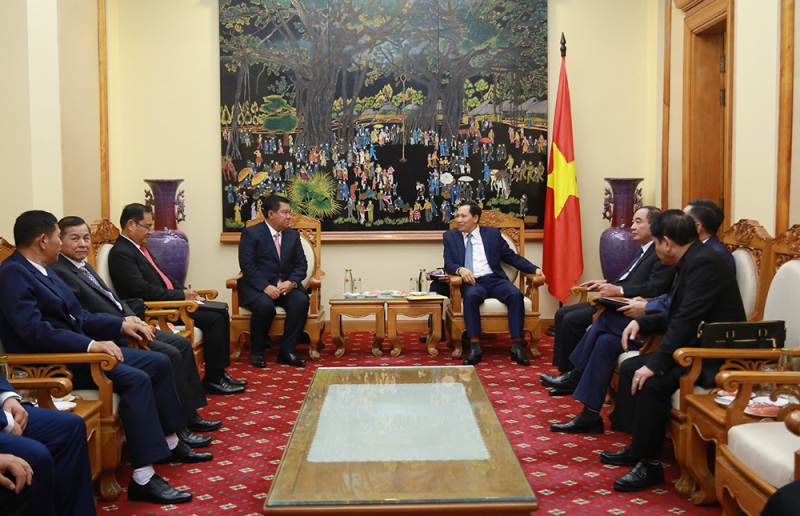 Thắt chặt hơn nữa quan hệ hợp tác với Bộ Nội vụ Campuchia -0