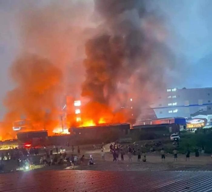 Cháy lớn ở khu công nghiệp Quang Châu (Bắc Giang), 1 người tử vong -0