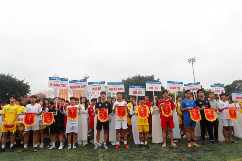  100 đội bóng tranh tài tại giải bóng đá học sinh THPT Hà Nội – An Ninh Thủ Đô lần thứ XXII năm 2023 cúp Number 1 Active -0
