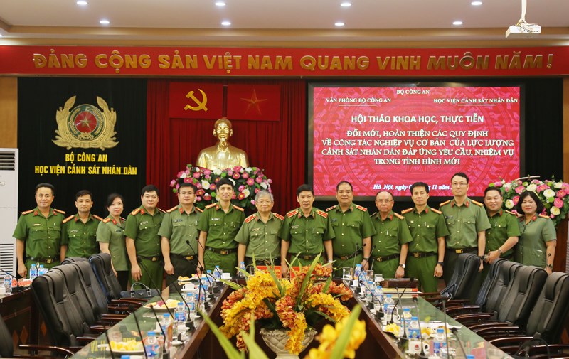 Đổi mới, hoàn thiện các quy định về công tác nghiệp vụ cơ bản của lực lượng Cảnh sát nhân dân -0