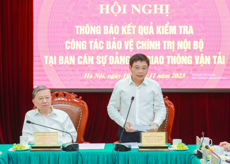 Bộ Trưởng Bộ Công an Tô Lâm: “Đảng uỷ Bộ Giao thông Vận tải đoàn kết thống nhất, không có việc bè phái, mất đoàn kết” -0