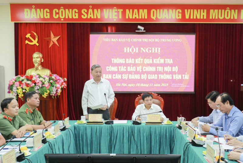 Bộ Trưởng Bộ Công an Tô Lâm: “Đảng uỷ Bộ Giao thông Vận tải đoàn kết thống nhất, không có việc bè phái, mất đoàn kết” -0