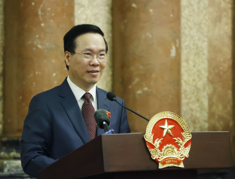 Chủ tịch nước tiếp Đoàn phong trào Chữ thập đỏ và Trăng lưỡi lưỡi liềm đỏ -0