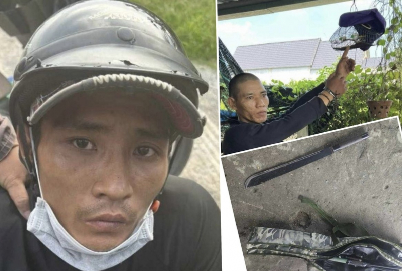 Nam thanh niên đi bẫy chim nhảy mương để thoát nhóm cướp manh động -0