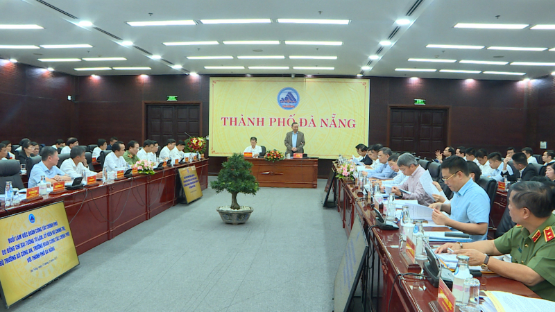 Bộ trưởng Tô Lâm trưởng đoàn Công tác Chính phủ làm việc với TP Đà Nẵng  -0