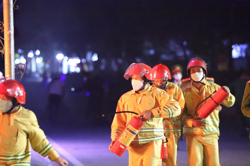 UBND tỉnh Sơn La diễn tập phương án ứng phó cháy lớn khu dân cư năm 2023 -0