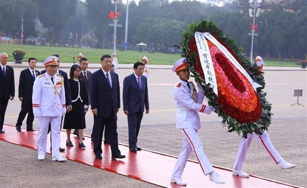 Chinese Party General Secretary and President pays tribute to President Ho Chi Minh -0
