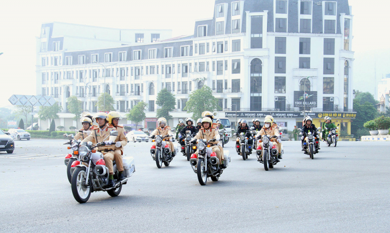 Công an các tỉnh ra quân bảo đảm ANTT dịp Tết Nguyên đán Giáp Thìn 2024 -0