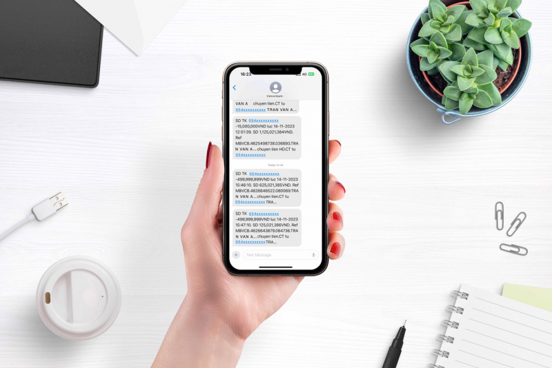 Vietcombank là ngân hàng tiếp theo điều chỉnh phí dịch vụ Thông báo biến động số dư qua tin nhắn SMS -0