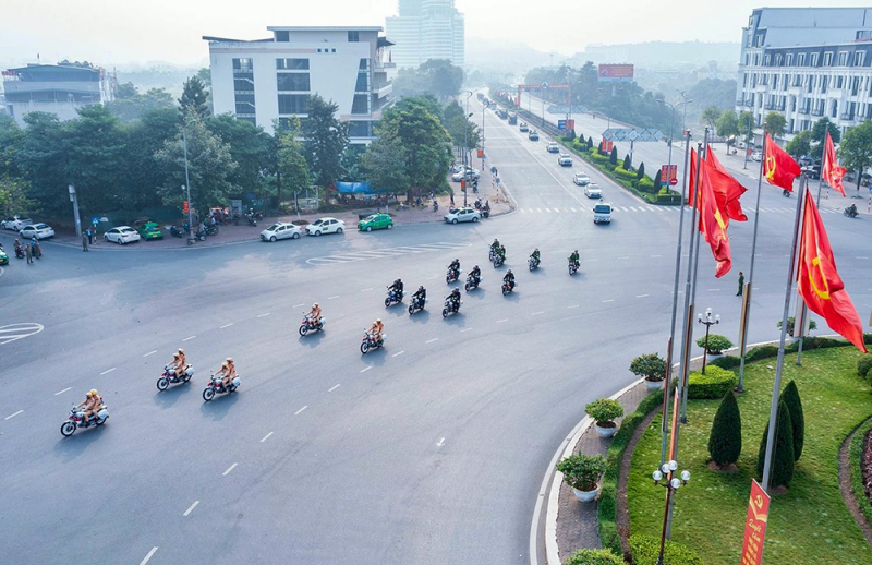 Công an các tỉnh ra quân bảo đảm ANTT dịp Tết Nguyên đán Giáp Thìn 2024 -1