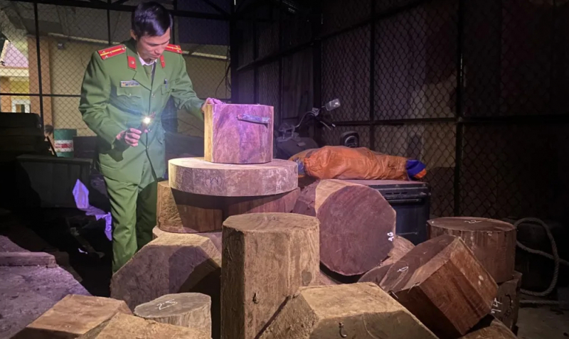 Phát hiện thu giữ gần 3m3 gỗ quý vận chuyển, tàng trữ trái phép  -0