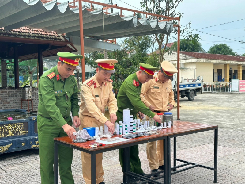 Công an Đức Thọ xử lý nhiều vụ phạm pháp hình sự trong những ngày đầu cao điểm -0