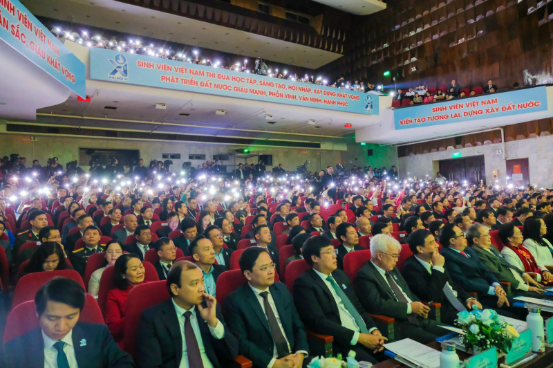 Chủ tịch nước Võ Văn Thưởng dự phiên trọng thể Đại hội đại biểu toàn quốc Hội sinh viên Việt Nam lần thứ XI -0