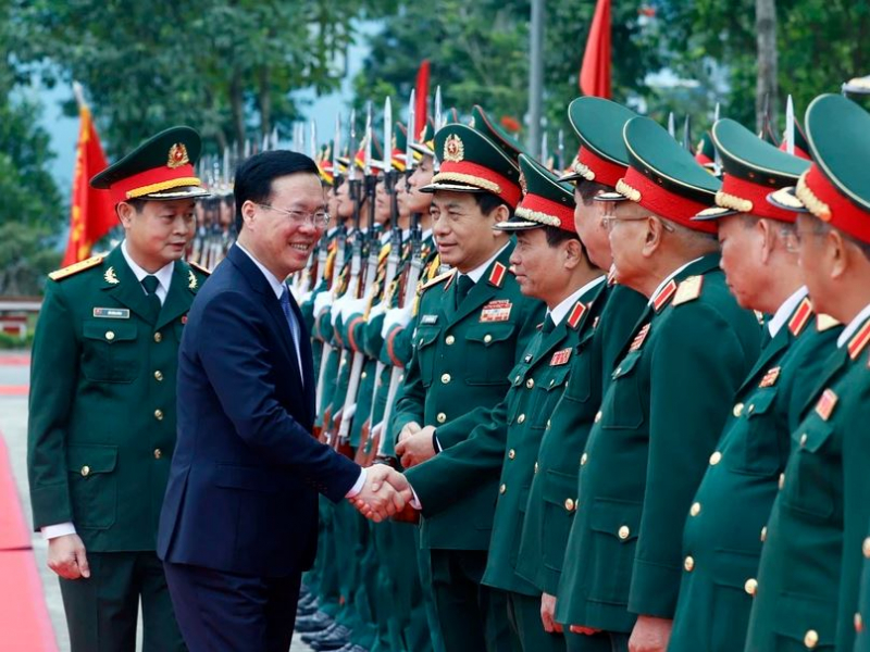 Chủ tịch nước kiểm tra công tác huấn luyện sẵn sàng chiến đấu tại Lữ đoàn K3 -0