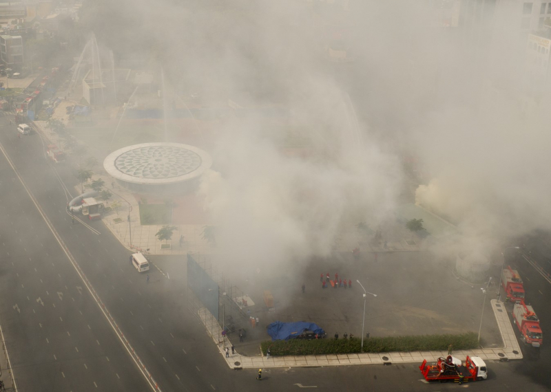 Hơn 5000 người diễn tập PCCC và CNCH khu vực nhà ga metro tuyến số 1 Bến Thành-Suối Tiên -2