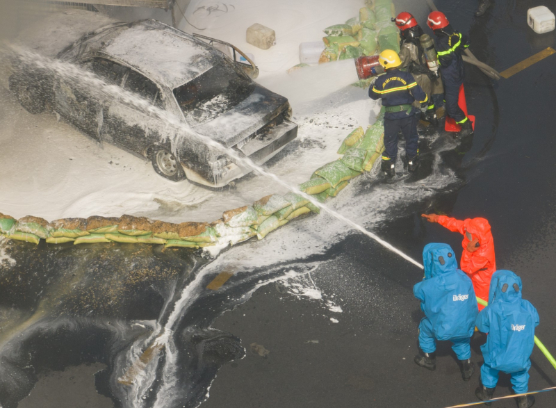 Hơn 5000 người diễn tập PCCC và CNCH khu vực nhà ga metro tuyến số 1 Bến Thành-Suối Tiên -4