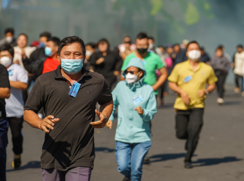 Hơn 5000 người diễn tập PCCC và CNCH khu vực nhà ga metro tuyến số 1 Bến Thành-Suối Tiên -1