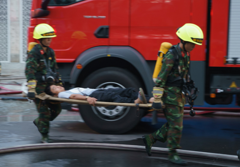 Hơn 5000 người diễn tập PCCC và CNCH khu vực nhà ga metro tuyến số 1 Bến Thành-Suối Tiên -1