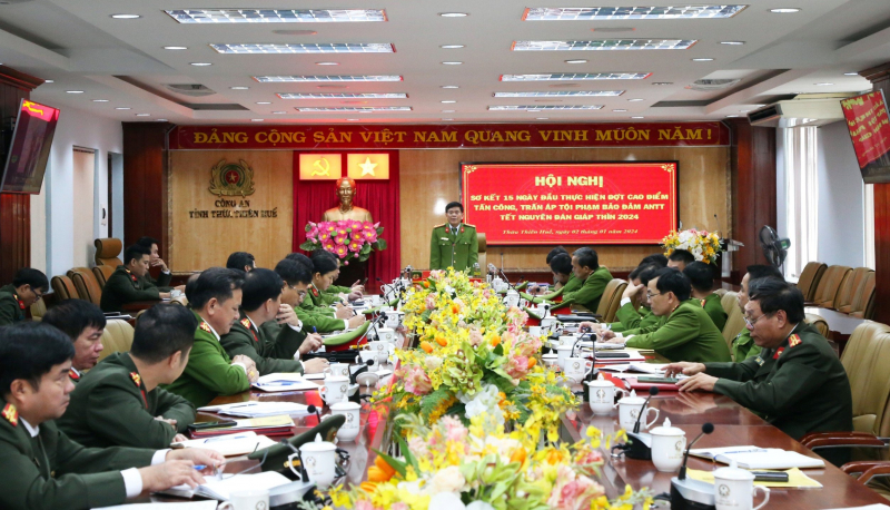 Công an tỉnh Thừa Thiên Huế đấu tranh, trấn áp mạnh tội phạm hình sự dịp cuối năm -0