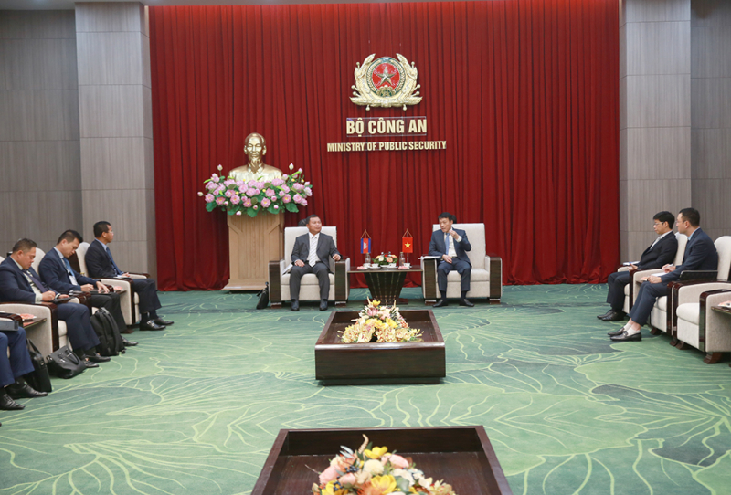 Bộ Công an Việt Nam và Bộ Nội vụ Campuchia thắt chặt hợp tác -0