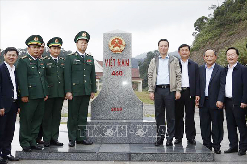 Chủ tịch nước Võ Văn Thưởng chúc Tết nhân dân và Bộ đội Biên phòng tại Nghệ An -0