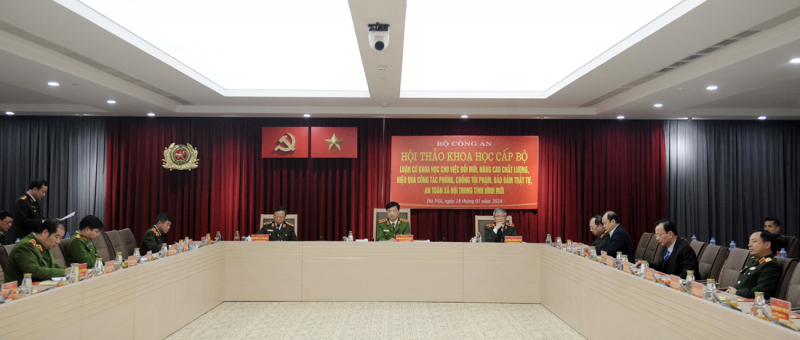 Đổi mới, nâng cao chất lượng, hiệu quả công tác phòng, chống tội phạm trong tình hình mới -0