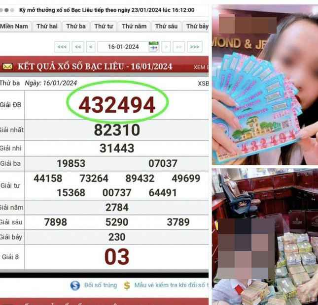 Một khách hàng ở Kiên Giang trúng 11 tờ vé số độc đắc -0