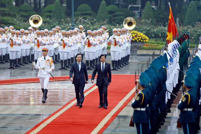 Chủ tịch nước Võ Văn Thưởng chủ trì Lễ đón chính thức Tổng thống Philippines -0