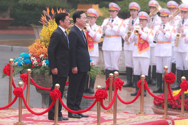 Chủ tịch nước Võ Văn Thưởng chủ trì Lễ đón chính thức Tổng thống Philippines -1
