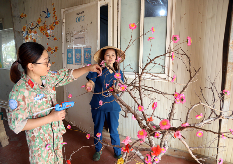 Công binh Việt Nam chuẩn bị đón Tết Nguyên đán Giáp Thìn ở Abyei -0