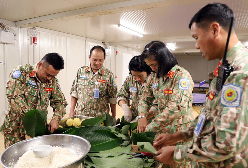 Công binh Việt Nam chuẩn bị đón Tết Nguyên đán Giáp Thìn ở Abyei -0