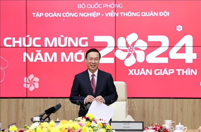 Chủ tịch nước Võ Văn Thưởng thăm, làm việc tại Tập đoàn Viettel -0