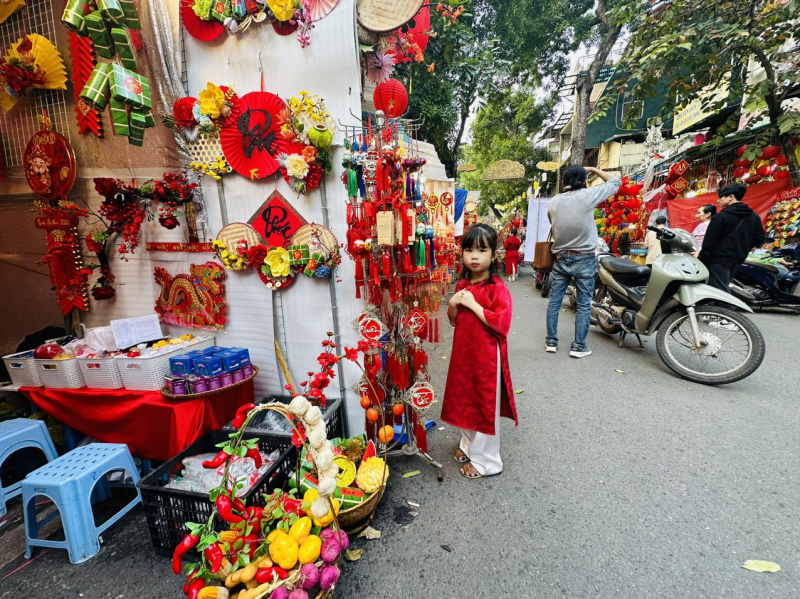 Chợ hoa Hàng Lược rực rỡ sắc màu cuối năm -0