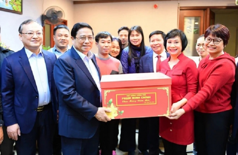 Thủ tướng chúc Tết cán bộ, phóng viên các cơ quan thông tấn, báo chí -0