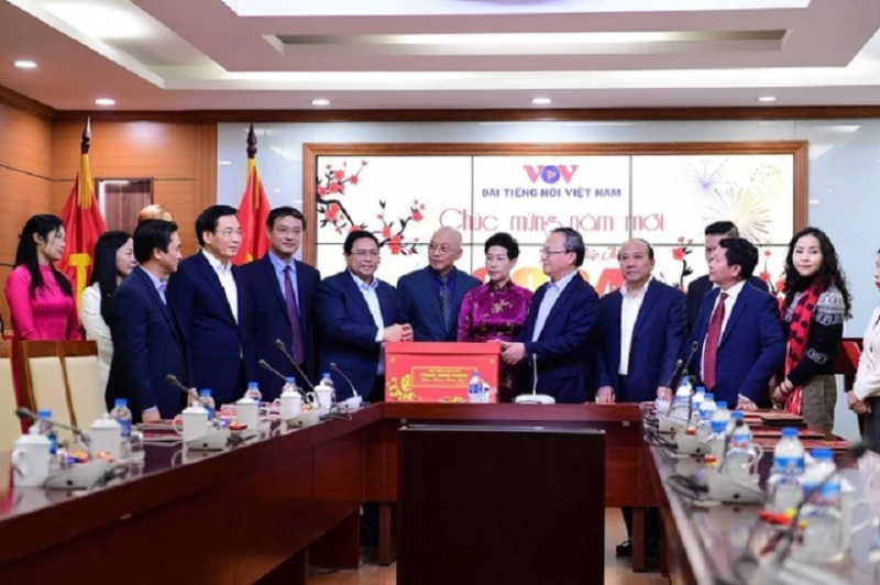 Thủ tướng chúc Tết cán bộ, phóng viên các cơ quan thông tấn, báo chí -0