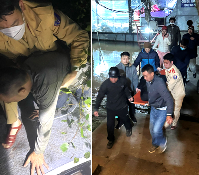 Cảnh sát đường thủy kịp thời cứu sống người đàn ông nhảy cầu lúc rạng sáng -0