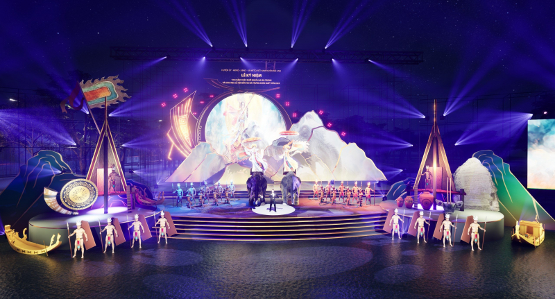 Lịch sử hào hùng Hai Bà Trưng được tái hiện bằng công nghệ hiện đại 3D mapping -0