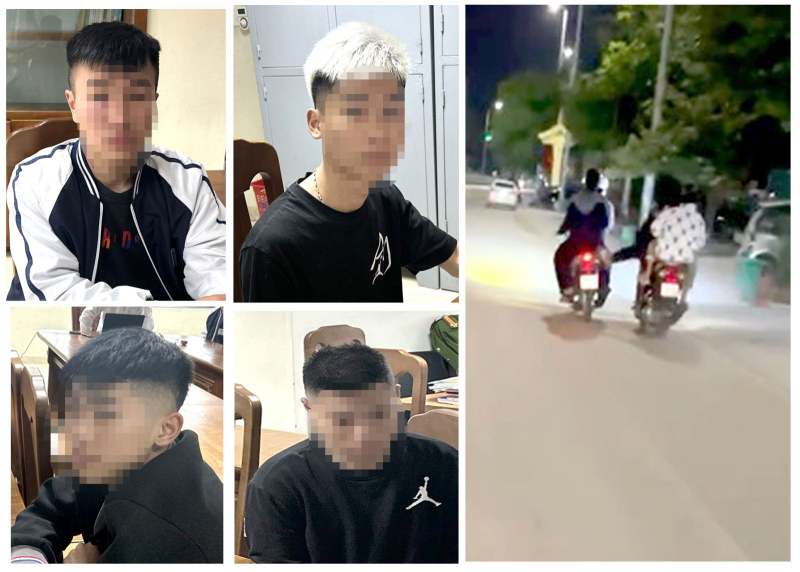 Bắt giữ nhóm thanh niên mang dao phóng lợn đi giải quyết mâu thuẫn -0