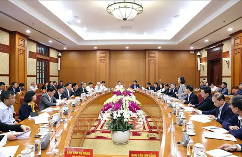 Hội nghị triển khai Chương trình làm việc của Bộ Chính trị, Ban Bí thư năm 2024 -0