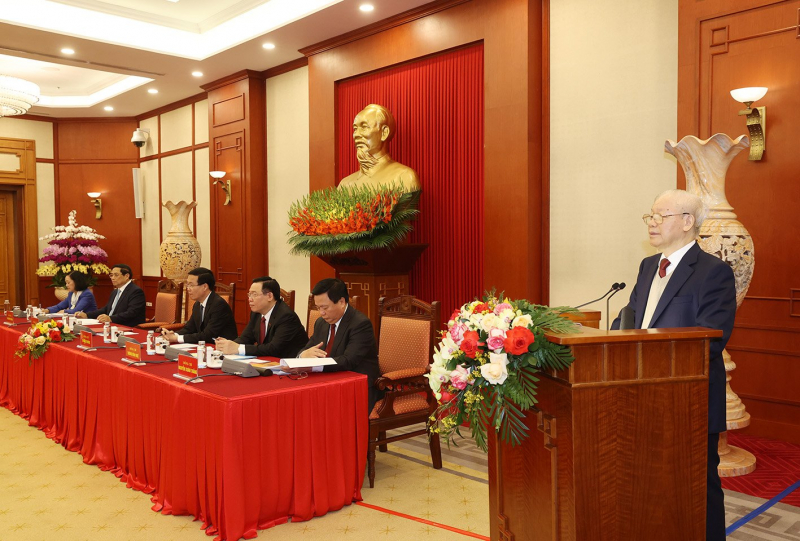 Phiên họp đầu tiên của Tiểu ban Văn kiện Đại hội XIV -0